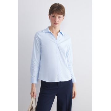 Camasa slim fit din amestec de bumbac