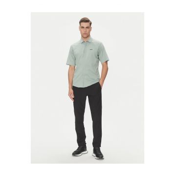 Camasa barbati  culoare verde - material bumbac