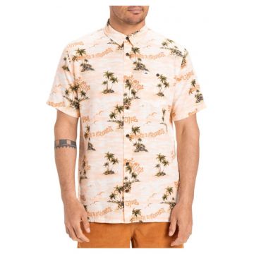 Camasa barbati -  regular fit - maneci scurte - multicolor - viscoza