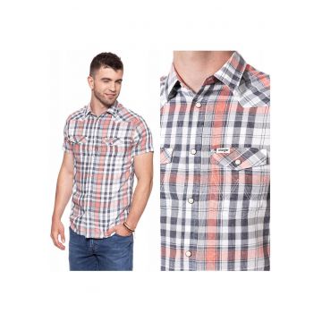 Camasa barbati -  SS Western Shirt - bumbac - multicolor - marimea