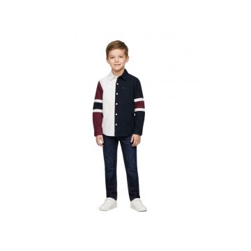 Camasa cu design colorblock -