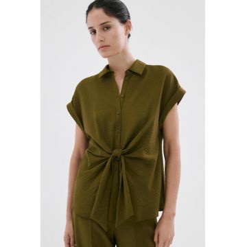 Camasa cu detaliu nod - Verde