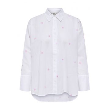 Camasa dama -  bumbac 100% - alb - Alb