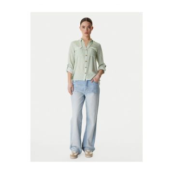 Camasa dama -  dungi - verde - viscoza -