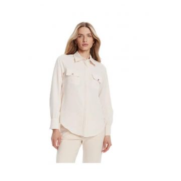 Camasa dama -  poliester - bej -
