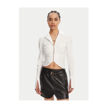 Camasa dama -  slim fit - alb - bumbac -