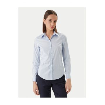 Camasa dama -  slim fit - albastru deschis - bumbac/elastan
