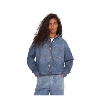 Camasa de blugi dama -  bumbac - albastru -