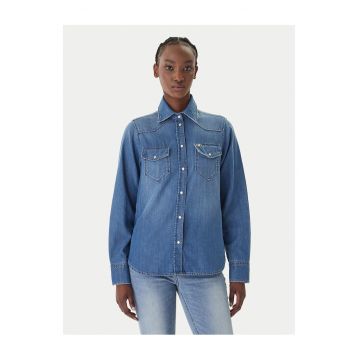 Camasa din denim - Bleumarin