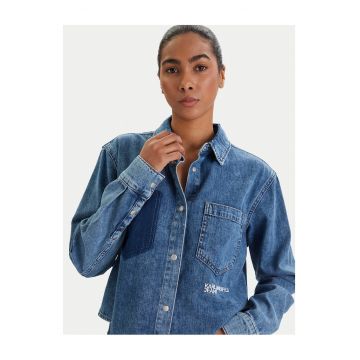 Camasa din denim -  bumbac - albastru