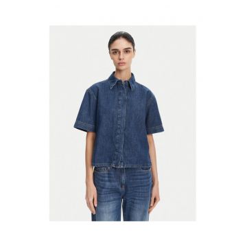 Camasa din denim pentru femei  albastru