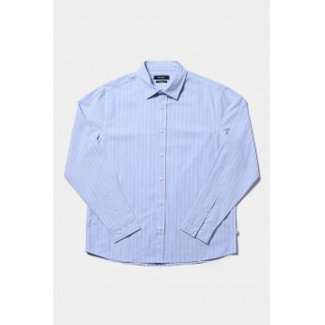 Camasa regular fit cu dungi - Albastru deschis -