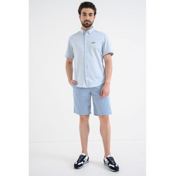 Camasa regular fit cu maneci scurte Motion - Albastru pastel