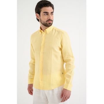 Camasa regular fit de in Liam - Galben