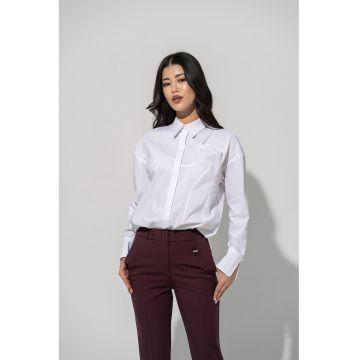 Camasa uni regular fit Symona - Alb optic