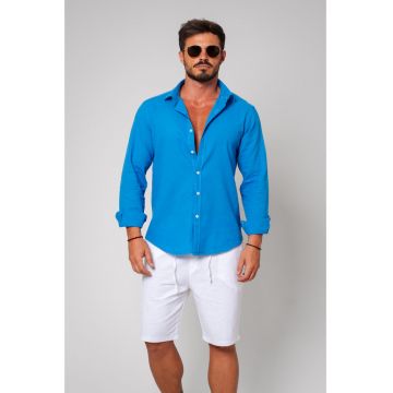 Cămașă  100% in - royal - Blue Royal