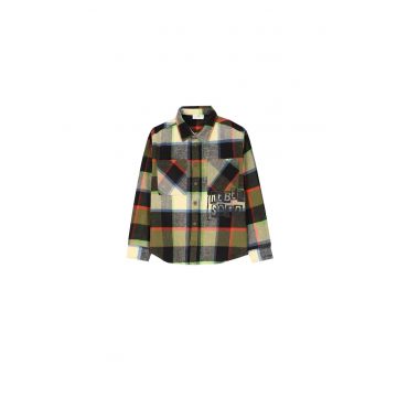 Camasa baieti  bumbac - imprimeu carouri - multicolor