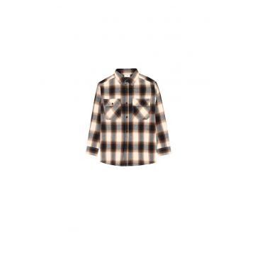 Camasa baieti -  model carouri - bumbac - multicolor -