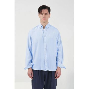 Camasa barbati -  regular fit - albastru deschis - Tencel