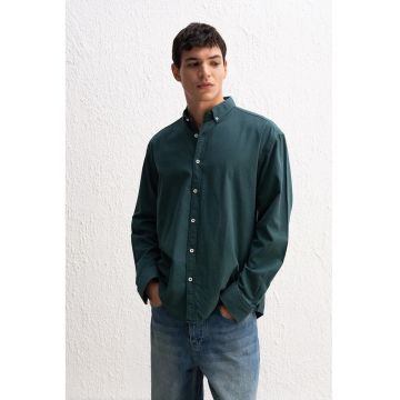 Camasa barbati -  supradimensionata - bumbac - Verde
