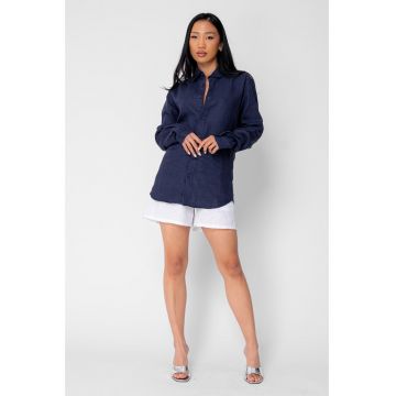 Camasa Boyfriend dIn 100% In Navy 21231 - Bleumarin