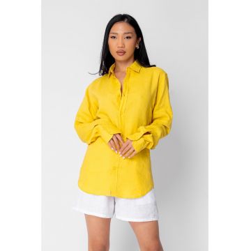 Camasa Boyfriend dIn 100% In Yellow Mustard 21325 - Galben
