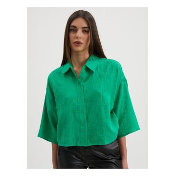 Camasa crop cu nasturi Natali -