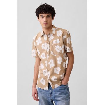 Camasa cu maneci scurte si model floral