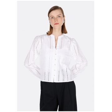 Camasa dama  alb - bumbac - regular fit - L - White