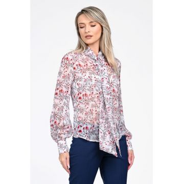 Camasa dama eleganta  matase cu flori Eliza
