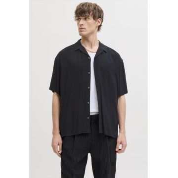 Camasa regular-fit cu maneci scurte - Negru