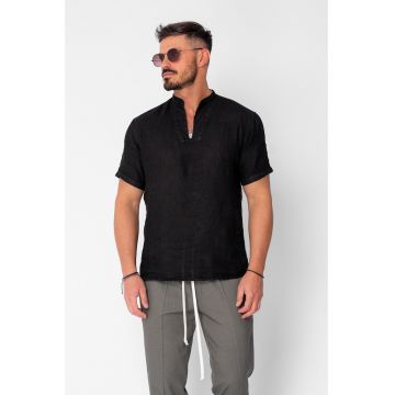 Camasa tip tunica 100% In Black 21375 - Negru