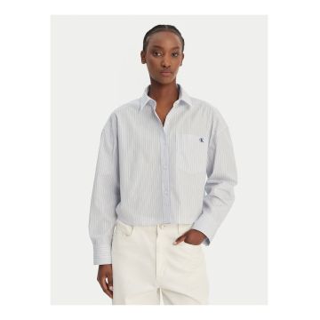 Camasa crop cu model in dungi