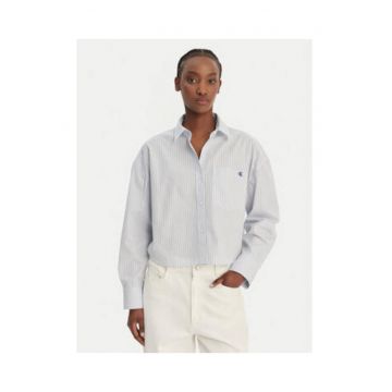 Camasa crop cu model in dungi