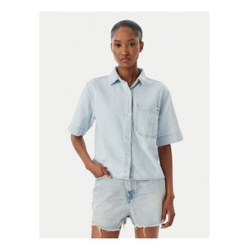 Camasa crop din denim