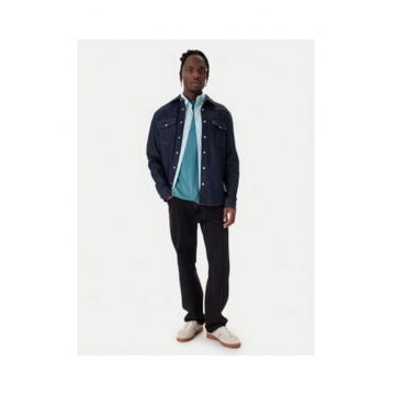 Camasa din denim cu guler clasic