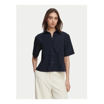 Camasa lejera crop cu nasturi