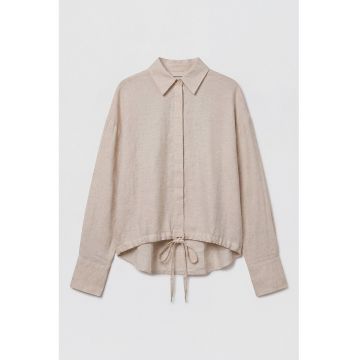 Camasa lejera cu guler clasic - Maro taupe deschis