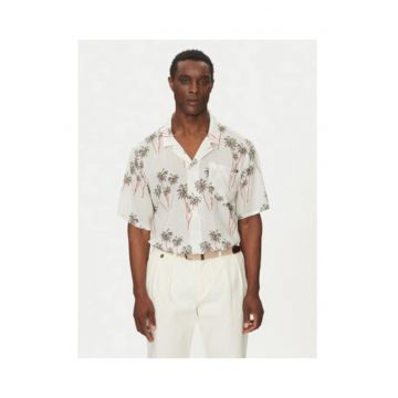 Camasa lejera cu imprimeu tropical -
