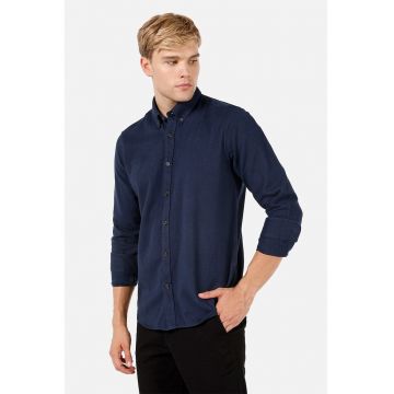Camasa Oxford de bumbac - Bleumarin
