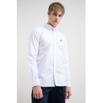 Camasa Oxford regular fit Heritage - Alb optic