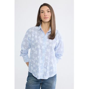 Camasa regular fit cu guler clasic - Albastru deschis