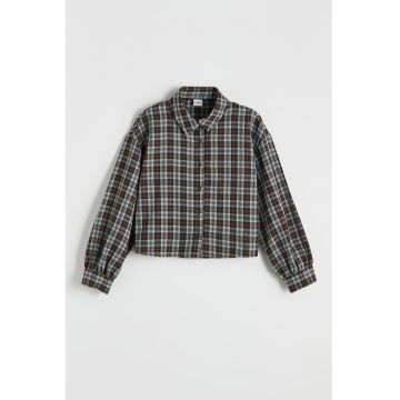 Camasa regular fit cu model in carouri - Maro/Albastru glaciar