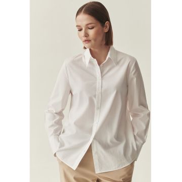 Camasa regular fit din bumbac - Alb fildes