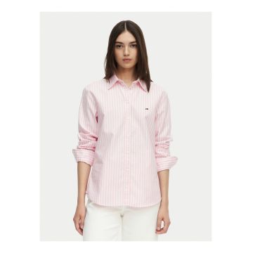 Camasa regular fit din bumbac cu model in dungi