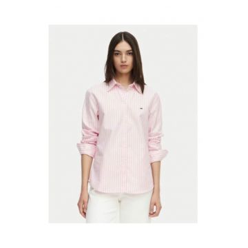Camasa regular fit din bumbac cu model in dungi