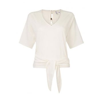Camasa scurta dama -  Poliester - Bej -