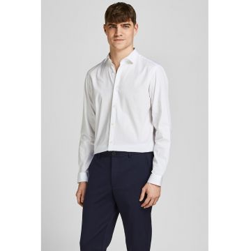 Camasa slim fit de bumbac Blacardiff - Alb
