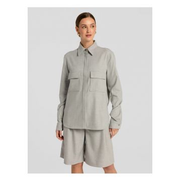 Pantaloni scurti cu model houndstooth Retto - Gri