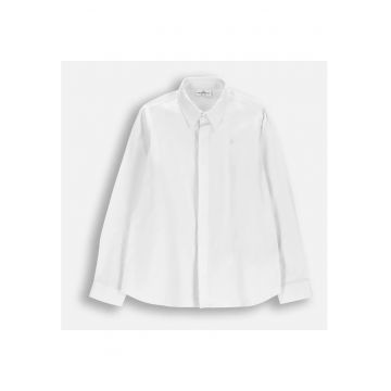 Camasa baieti  alb 164cm - maneca lunga - guler elegant